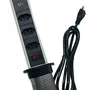 Torre 3 Tomada De Mesa Retrátil Bivolt De Embutir Bancada Com Usb E Usb-c To-121
