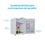 Frigobar 70 Litros Elgin Porta Reversível Compartimento Extra Frio Bafn070d1na Branco 127v