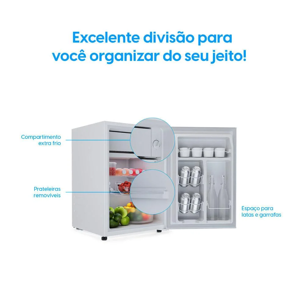 Frigobar 70 Litros Elgin Porta Reversível Compartimento Extra Frio Bafn070d1na Branco 127v Frigobar 70 Litros Elgin Porta Reversível Compartimento Extra Frio Bafn070d1na Branco 127v