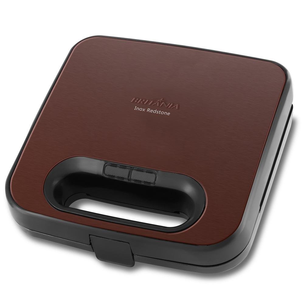 Sanduicheira e Grill Britânia Redstone, 220V, Vermelha, Base antiderrapante - Bgr09iv Sanduicheira e Grill Britânia Redstone, 220V, Vermelha, Base antiderrapante - Bgr09iv