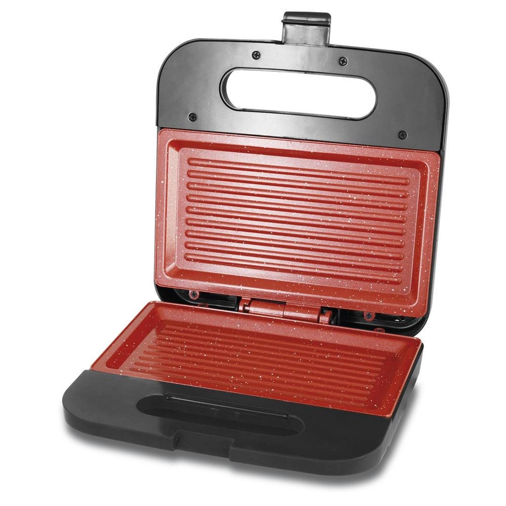 Sanduicheira e Grill Britânia Redstone, 220V, Vermelha, Base antiderrapante - Bgr09iv Sanduicheira e Grill Britânia Redstone, 220V, Vermelha, Base antiderrapante - Bgr09iv