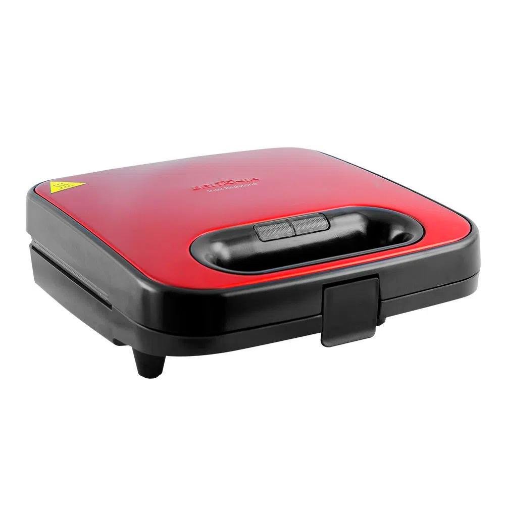 Sanduicheira e Grill Britânia Redstone, 220V, Vermelha, Base antiderrapante - Bgr09iv Sanduicheira e Grill Britânia Redstone, 220V, Vermelha, Base antiderrapante - Bgr09iv