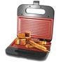 Sanduicheira e Grill Britânia Redstone, 220V, Vermelha, Base antiderrapante - Bgr09iv
