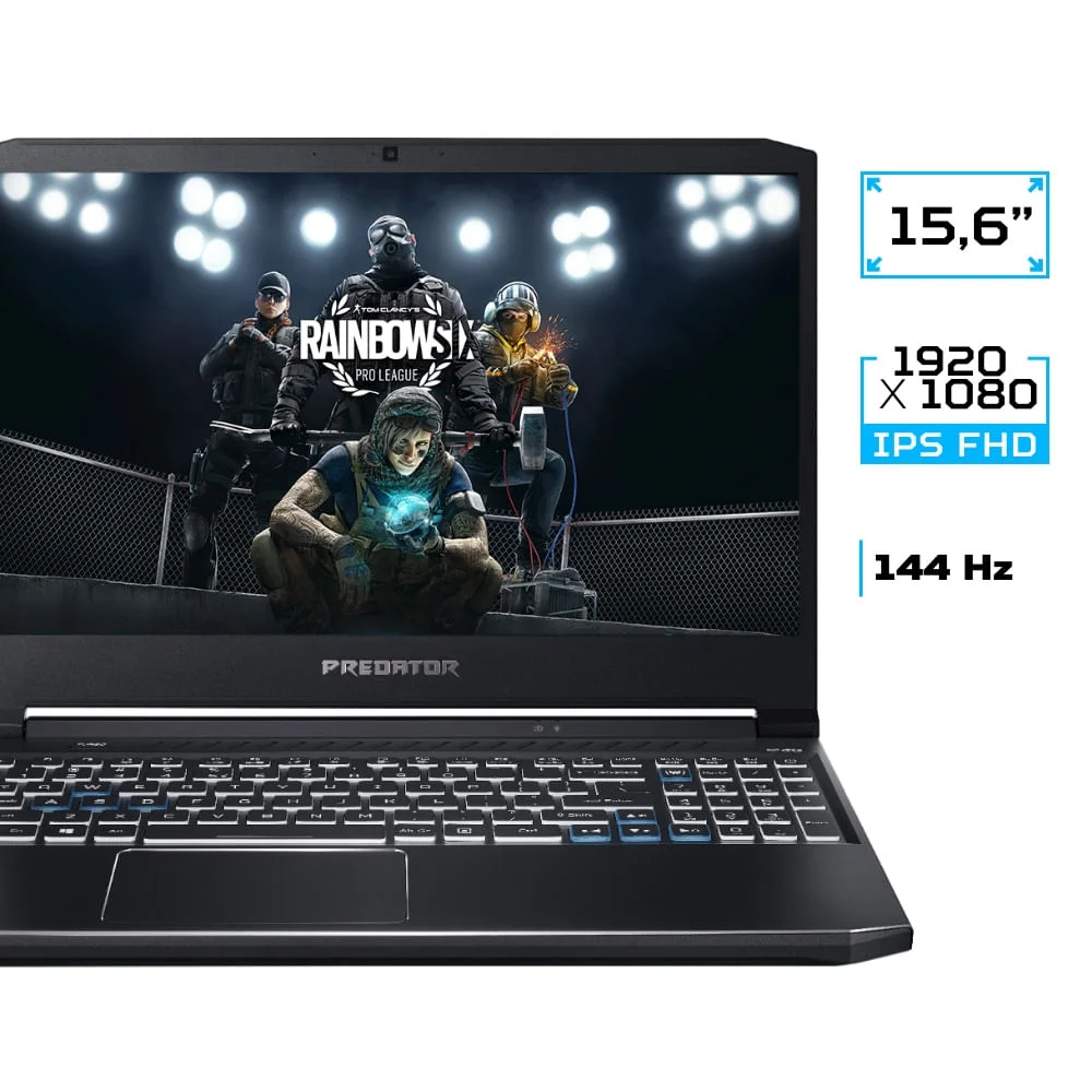 USADO: Notebook Gamer Predator Helios 300 PH315-53-75XA, Core i7, 16GB, 1TB, 256SSD, RTX 2070 144Hz, 15.6, Win 10 USADO: Notebook Gamer Predator Helios 300 PH315-53-75XA, Core i7, 16GB, 1TB, 256SSD, RTX 2070 144Hz, 15.6, Win 10