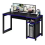 Mesa Para Escritório Gamer ME4152, Tecno Mobili - Preto / Azul