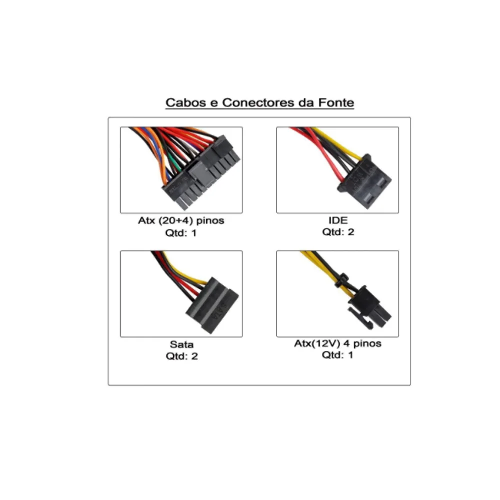 Fonte Pixxo TFX, 200W Real, Cinza - PTFX200 Fonte Pixxo TFX, 200W Real, Cinza - PTFX200