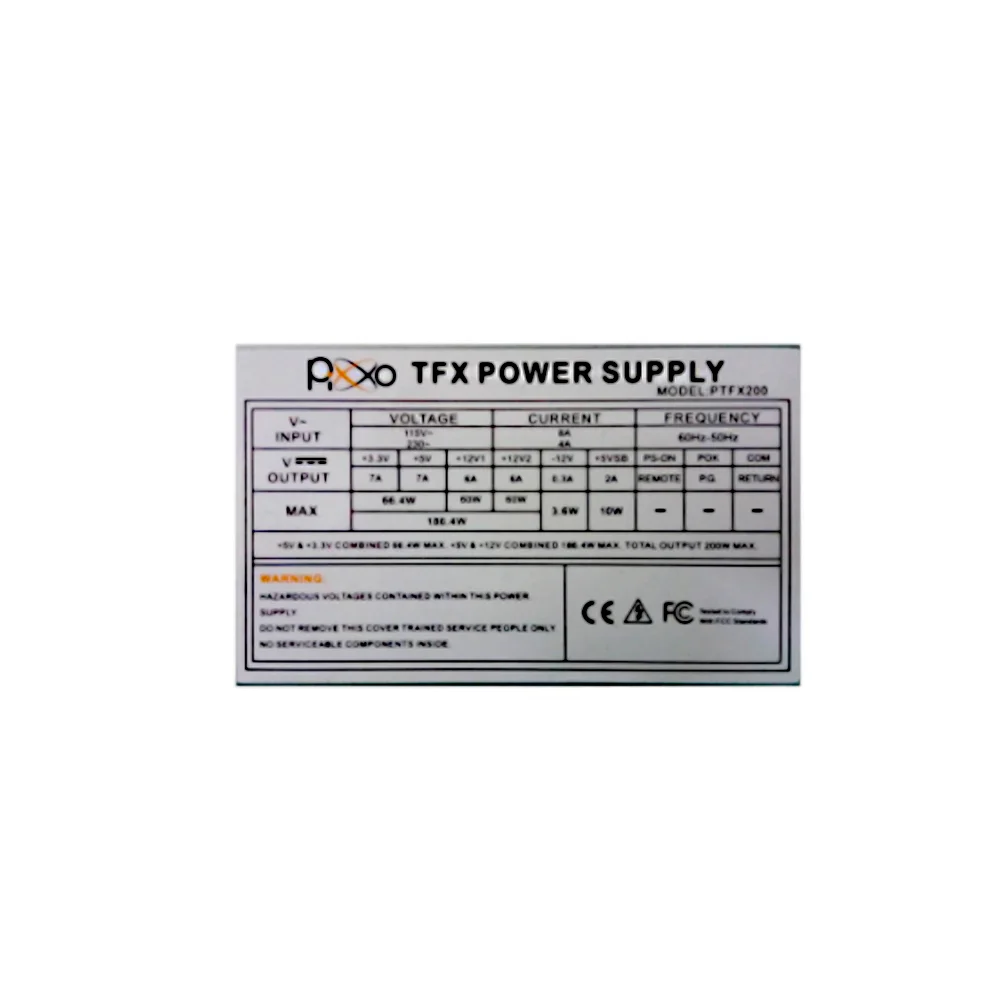 Fonte Pixxo TFX, 200W Real, Cinza - PTFX200 Fonte Pixxo TFX, 200W Real, Cinza - PTFX200