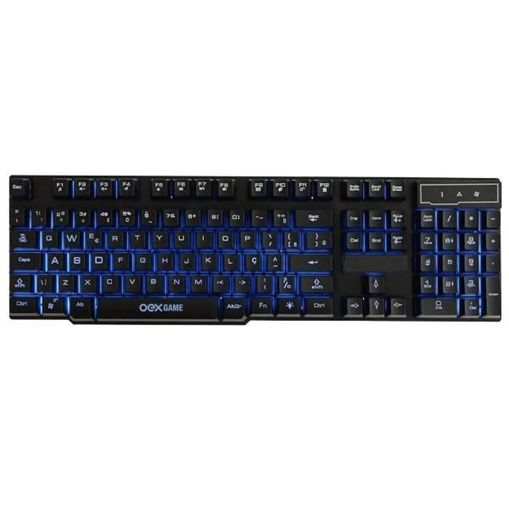 Kit Teclado Mouse Gamer Punch Oex USB ABNT2