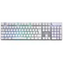 Teclado OEX Gamer Prismatic, ABNT2, LED Rainbow, Branco - TC205
