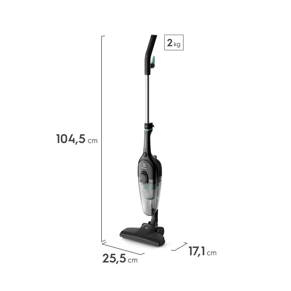 Aspirador de Pó Vertical Electrolux PowerSpeed, 1000W, 1.2L, 127V, Preto - STK12