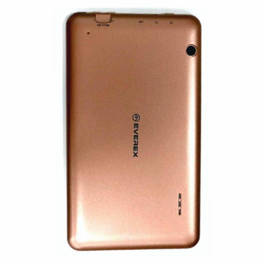 Tablet Everex Quad Core, Tela 7", 1GB RAM, 16GB, Android 8.1, Dourado