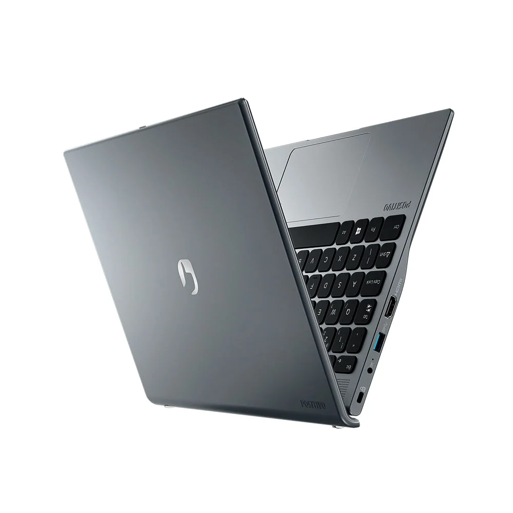 Notebook Positivo Q464C Motion, Intel Atom Quad-Core 1.9GHz, 4GB RAM, 64GB SSD + 64GB em Nuvem, Tela 14.1" LED, Windows 10 Home, Cinza
