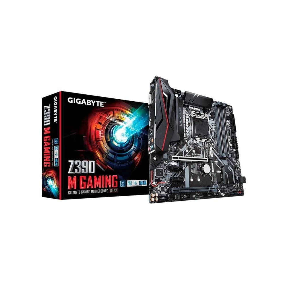 GIGABYTE Z390 M GAMING マザーボード MicroATX Placa Me Gigabyte Box Intel Micro Atx DDR4 KaBuM
