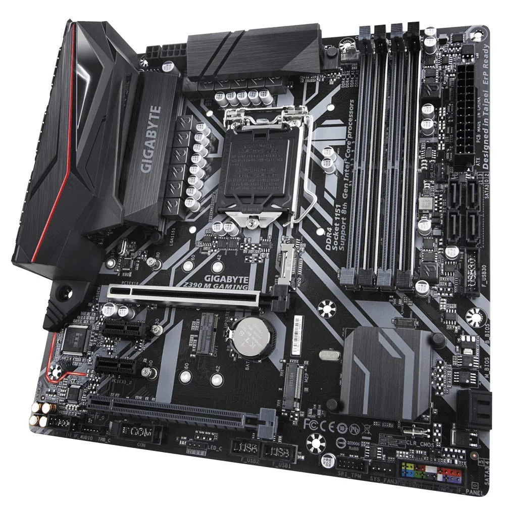 GIGABYTE Z390 M GAMING マザーボード MicroATX Placa Me Gigabyte Box Intel Micro Atx DDR4 KaBuM