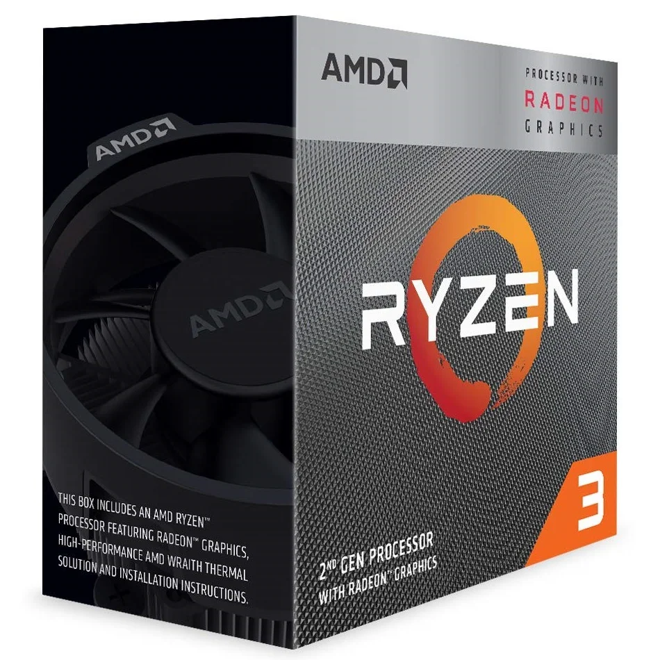 Processador AMD Ryzen 3 3200G, 3.6GHz (4GHz Max Turbo), Cache 6MB, AM4 - YD3200C5FHBOX Processador AMD Ryzen 3 3200G, 3.6GHz (4GHz Max Turbo), Cache 6MB, AM4 - YD3200C5FHBOX