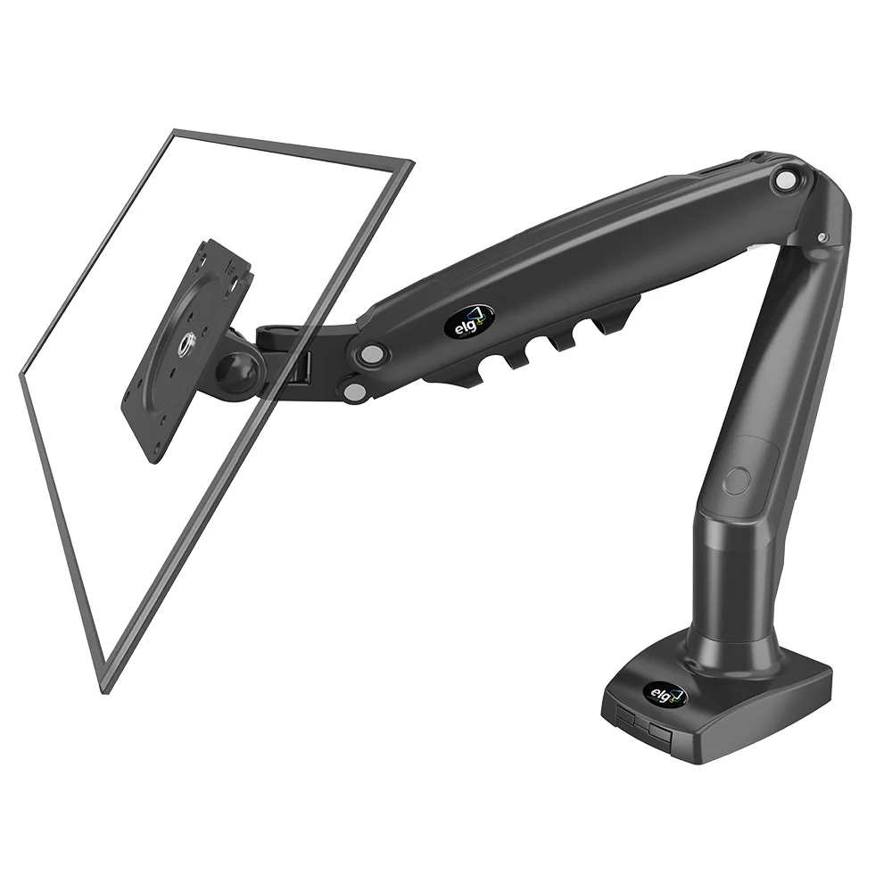 Suporte Multiarticulado de Mesa ELG P/ Monitor 17" a 35" com Ajuste de Altura e Pistão a Gás - F98hdmi Suporte Multiarticulado de Mesa ELG P/ Monitor 17" a 35" com Ajuste de Altura e Pistão a Gás - F98hdmi