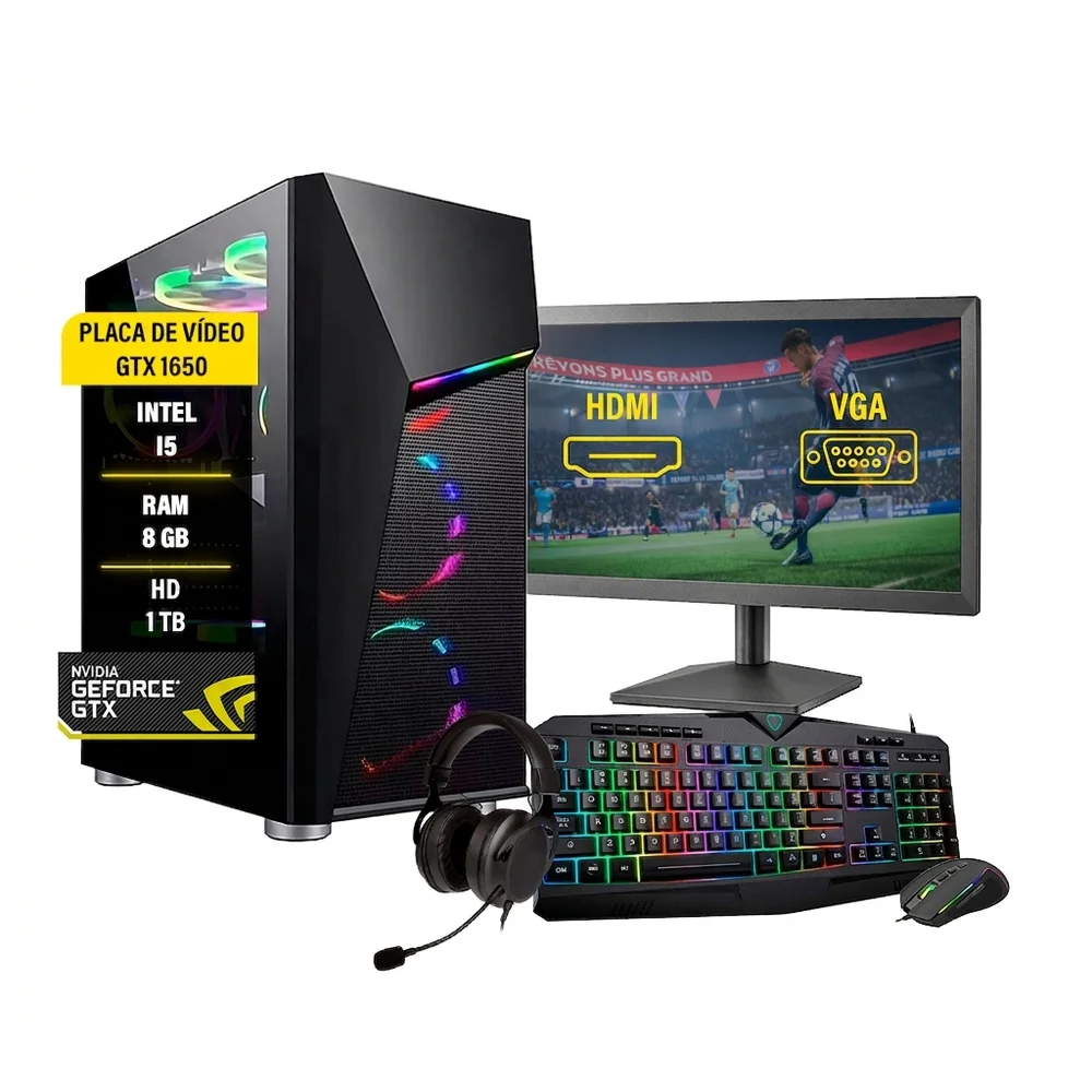 Pc Gamer Completo I5 Ssd240 Hd1T KaBuM