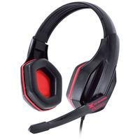 Headset Gamer VX Gaming OGMA P2 Stereo com Microfone - Preto e Vermelho
