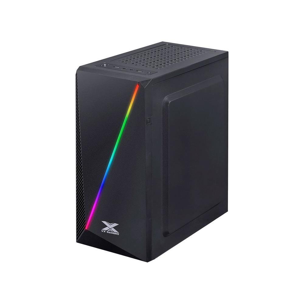 Gabinete Gamer Vinik Pyxis, Preto,Led Rgb, Lateral Em Acrílico - 30893 Gabinete Gamer Vinik Pyxis, Preto,Led Rgb, Lateral Em Acrílico - 30893