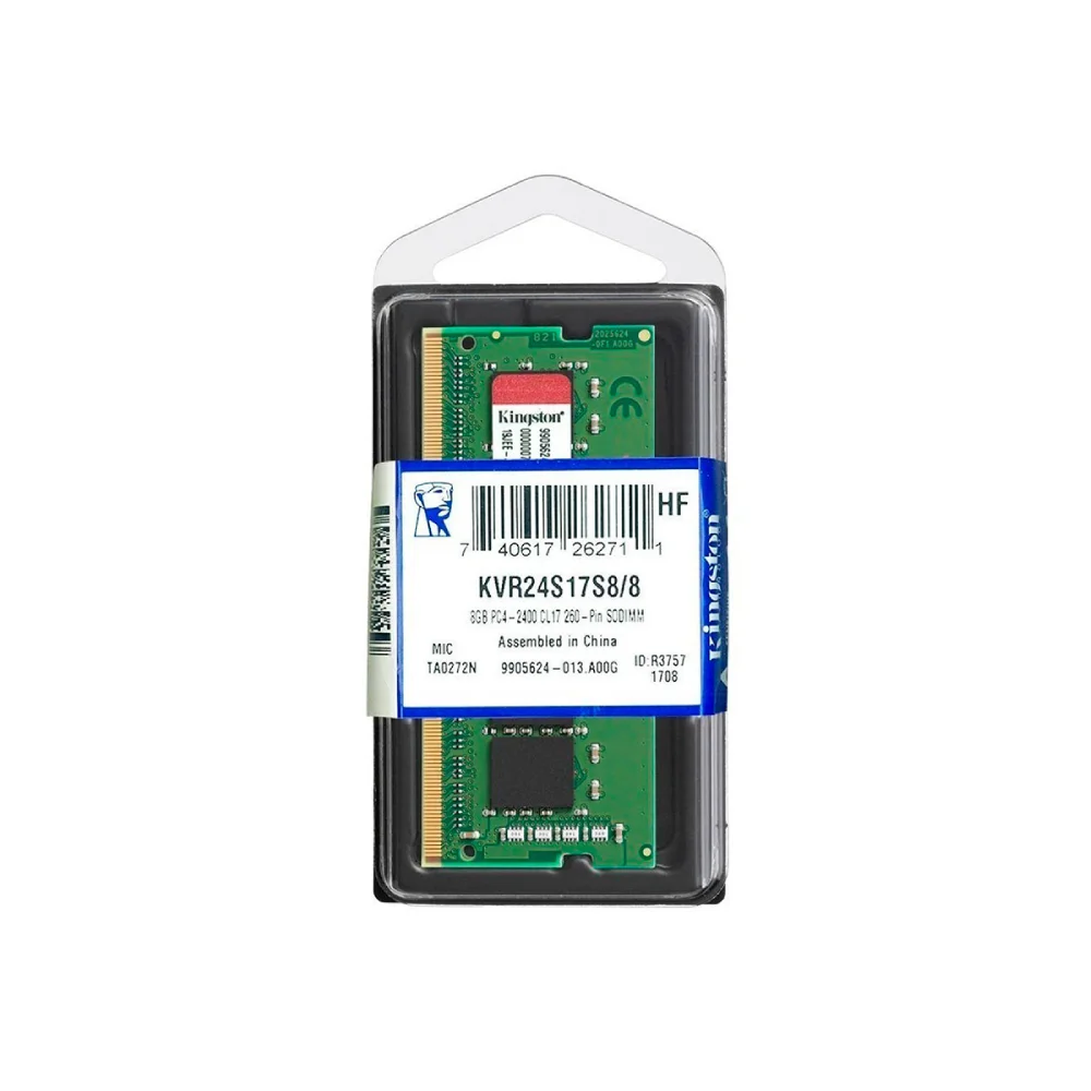 Memória Para Notebook Kingston 8Gb 2400Mhz KaBuM