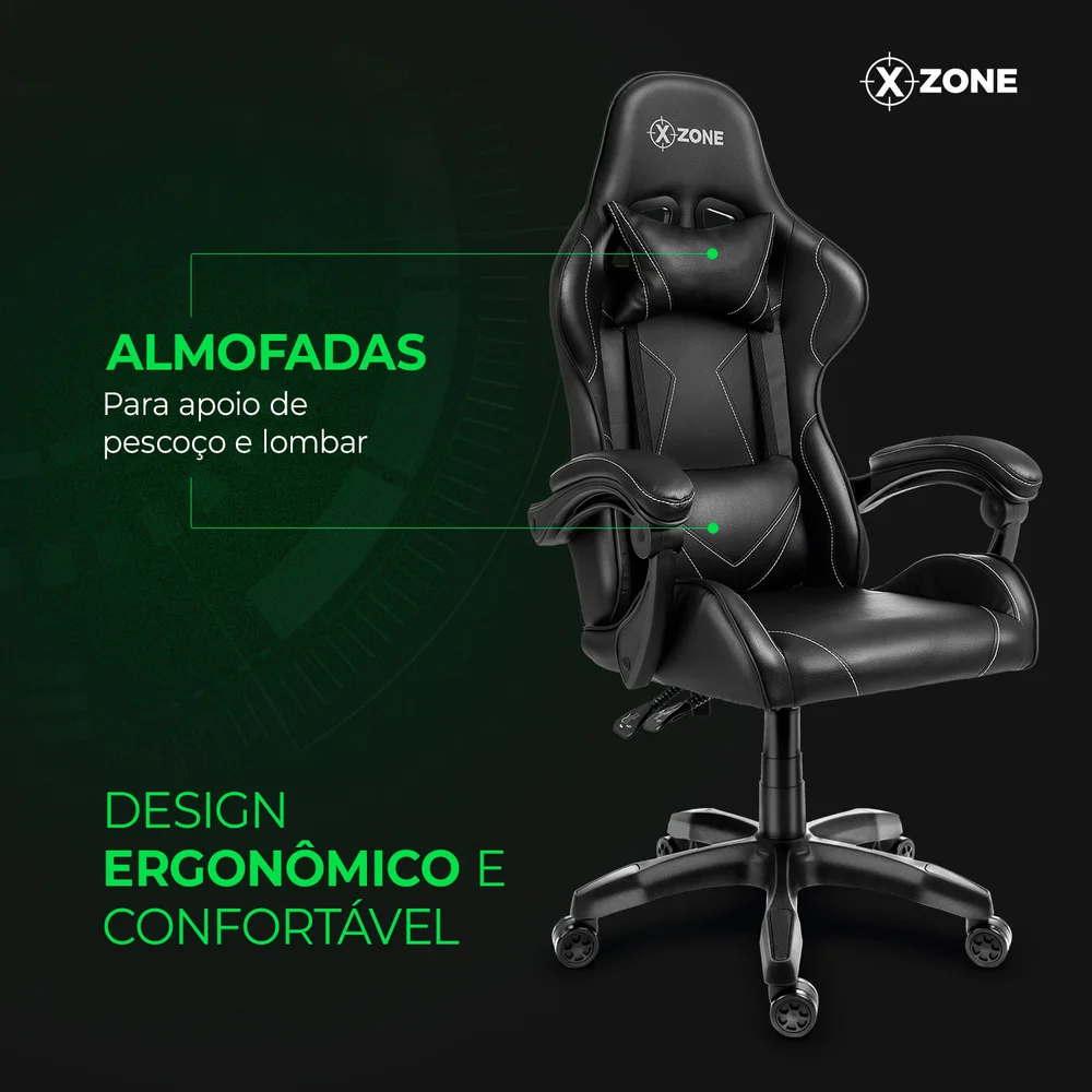 Cadeira Gamer Premium Xzone Cgr01bw