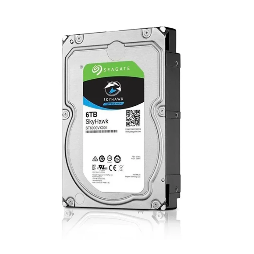 6T （1T×6）HDD （WD.SEAGATE） HD Interno Seagate 6TB Skyhawk 5400RPM 35 KaBuM