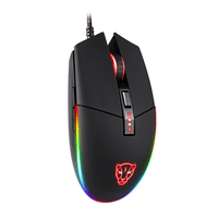 Mouse Gamer Motospeed V50 Preto Rgb 4000dpi Com Macro