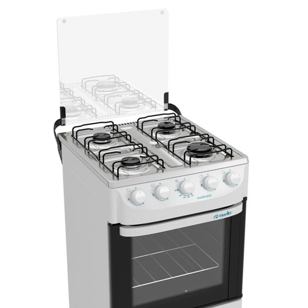 Fogão A Gás Mueller Moderatto 4 Bocas Acendimento Manual Branco. Fogão A Gás Mueller Moderatto 4 Bocas Acendimento Manual Branco.