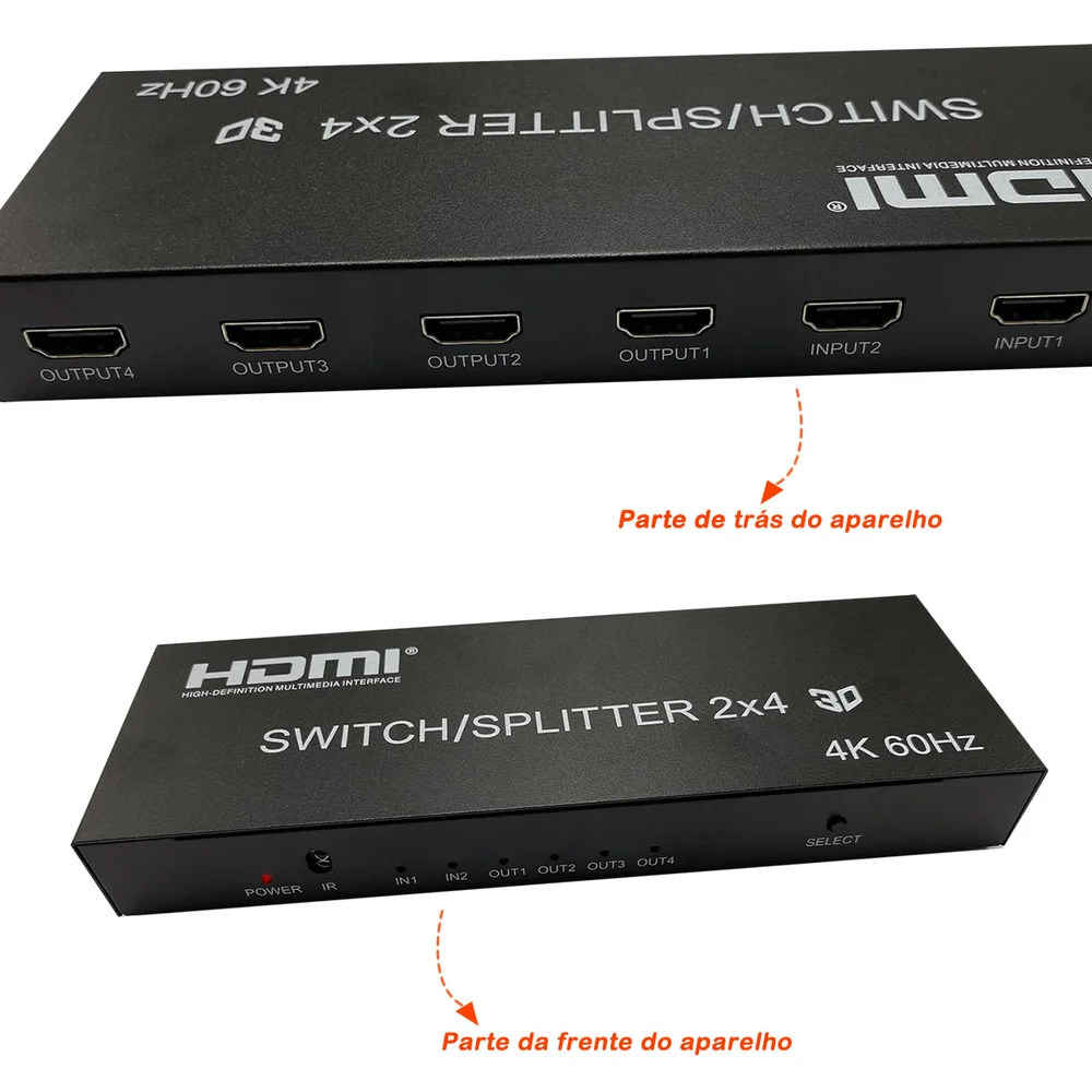 Matrix Hdmi 2 X 4 Splitter Kabum
