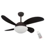 Ventilador De Teto Volare Marrom Corten Vr42 Fly Tabaco 127V e Controle Remoto