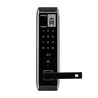 Fechadura Eletrônica Digital Intelbras Fr 330, Biometria, Senha, Chaveiro Ou Tag Touch, com Chave Manual, Preto