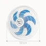 Ventilador Maggie Parede Branco Oscilante 127v Pás Azul