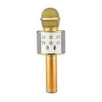 Microfone Sem Fio Bluetooth Alto Falante Embutido Karaokê Q7 Tomate Mt-1036