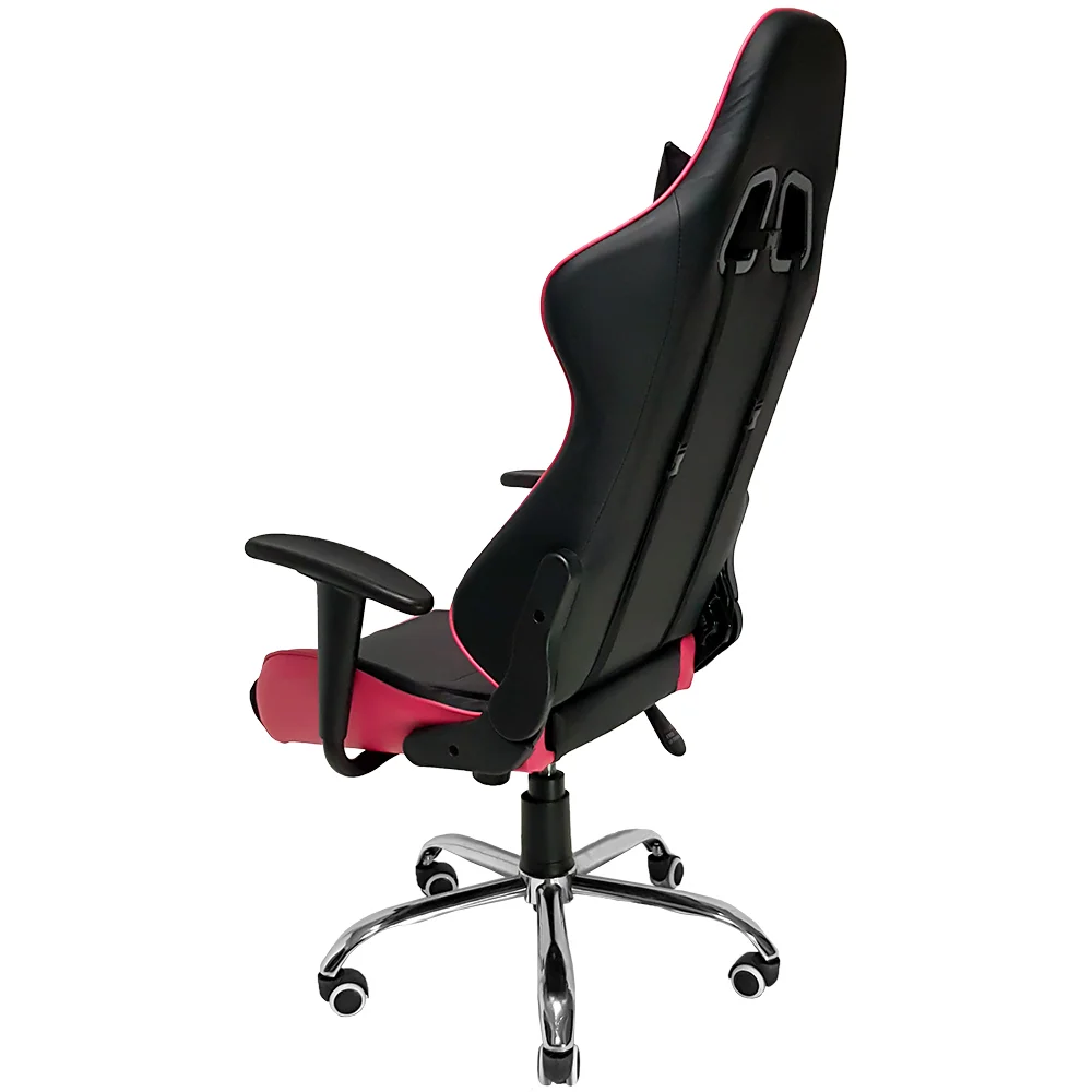 Cadeira Gamer Mymax MX7, Suportado até 150Kg, Giratória, Preto e Rosa Cadeira Gamer Mymax MX7, Suportado até 150Kg, Giratória, Preto e Rosa