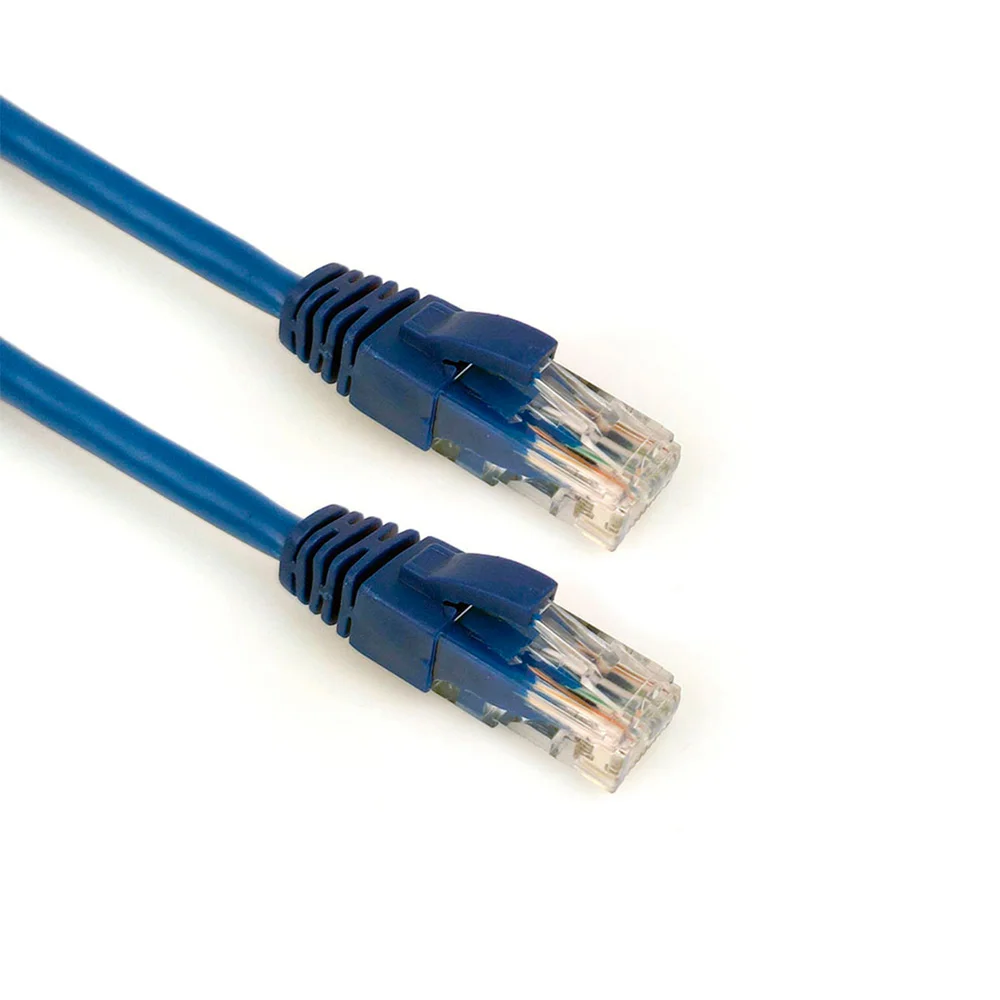 Patch Cord Pluscable Cat5epc-ethu25bl Cabo De Rede 2,5m Azul