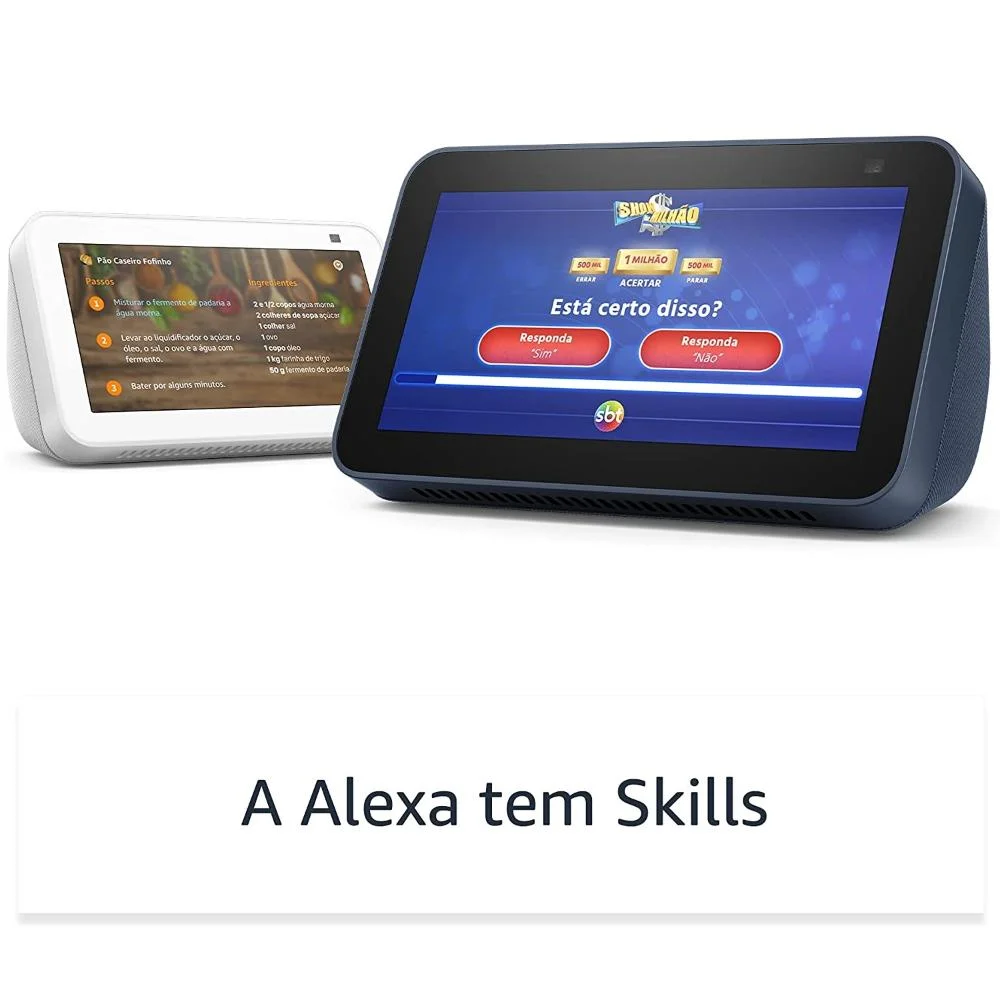 Echo Show 5, 2ª Geração Smart Speaker, Com Alexa, Display De 5 Pol, E Câmera De 2 MP, Azul - B08kjkq5c2 Echo Show 5, 2ª Geração Smart Speaker, Com Alexa, Display De 5 Pol, E Câmera De 2 MP, Azul - B08kjkq5c2