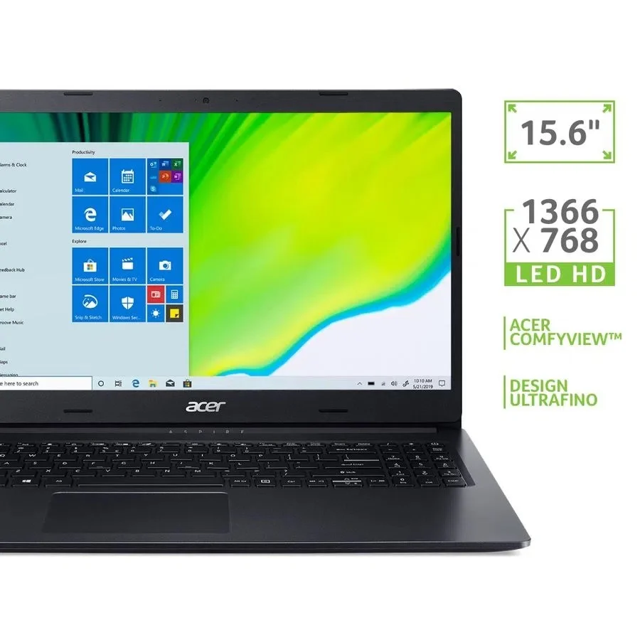 Notebook Acer Aspire 3 Ryzen 5 8GB 256GB SSD 156