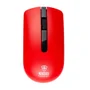 Mouse S/fio, Kross Recarregável, USB 1600 DPI, Vermelho - Ke-m315
