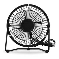 Mini Ventilador Usb Articulável Para Mesa De Escritorio, Preto - Bivolt