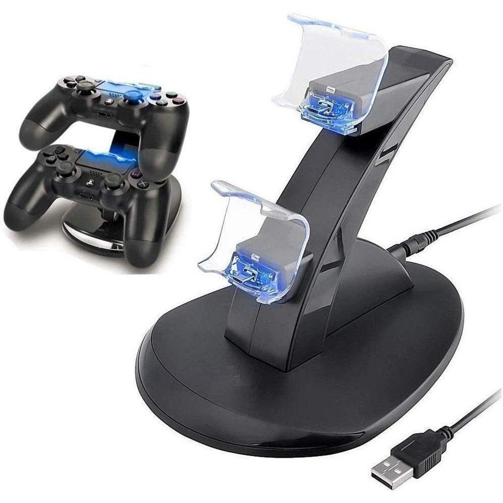 Carregador Oivo Controle Ps4 Duplo Com Indicador De Led