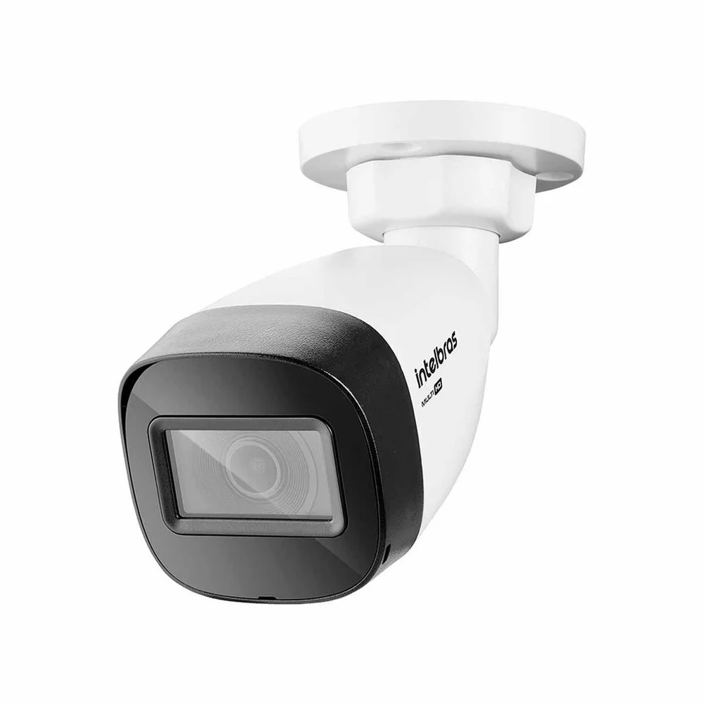 Kit 2 Câmeras Intelbras Vhd 1130 B Hd 720p Bullet Lente 2.8mm Visão Noturna 30m Resistente À Chuva Ip67 + Dvr Intelbras Mhdx 1204 4 Canais + Hd 2TB