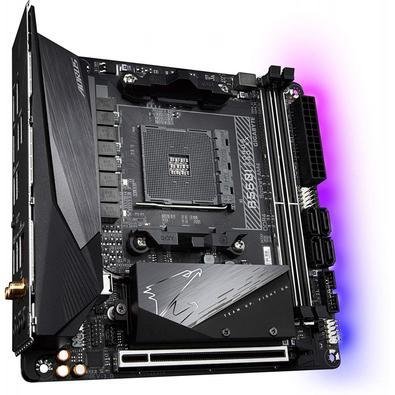 Imagem do produto Placa Mãe Gigabyte para AMD AM4 B550I Aorus Pro Ax Wifi 4xDDR4 iATX rev 1.0 em Kabum