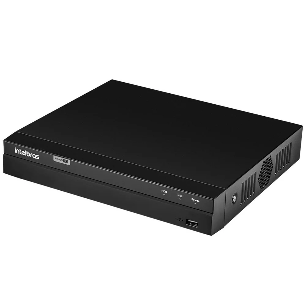 Kit 2 Câmeras Bullet Hd 720p Vhl 1120 B Infra 20m Dvr Gravador De Video Intelbras Mhdx 1204 4 Canais