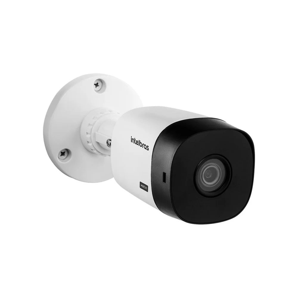 Kit 2 Câmeras Bullet Hd 720p Vhl 1120 B Infra 20m Dvr Gravador De Video Intelbras Mhdx 1204 4 Canais