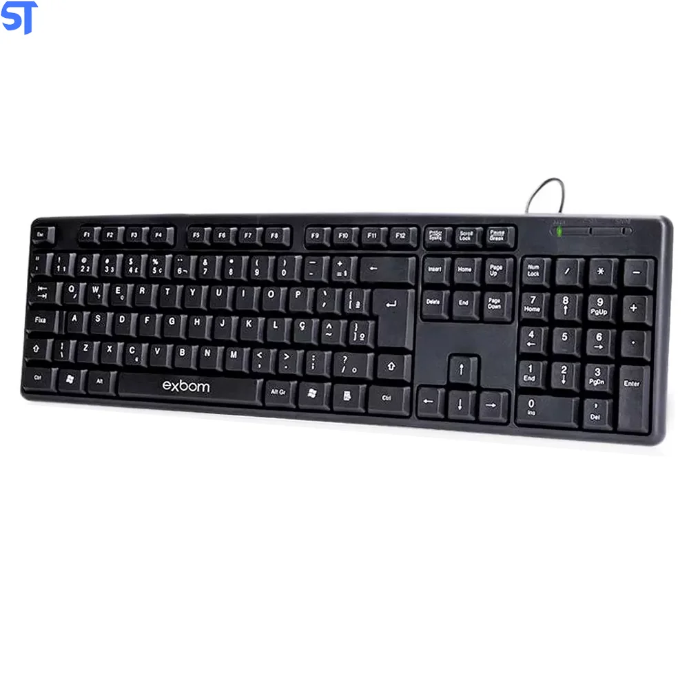 Teclado Homeoffice/escritório Usb Abnt2 Standard Exbom Bk103 Teclado Homeoffice/escritório Usb Abnt2 Standard Exbom Bk103