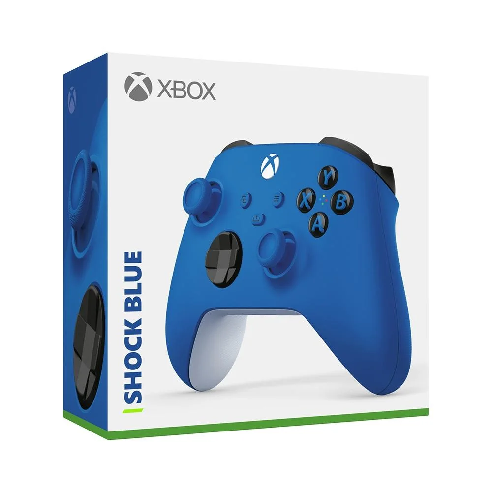 Controle Sem Fio Xbox Series S, X, One E Pc Azul Shock Blue - Qau-00065 Controle Sem Fio Xbox Series S, X, One E Pc Azul Shock Blue - Qau-00065