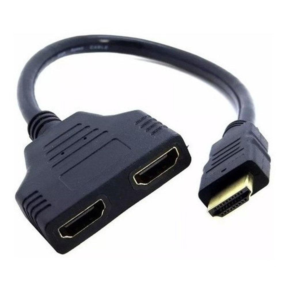 Splitter Divisor Conector 1x2 Portas Chave Hdmi Tv Cabo