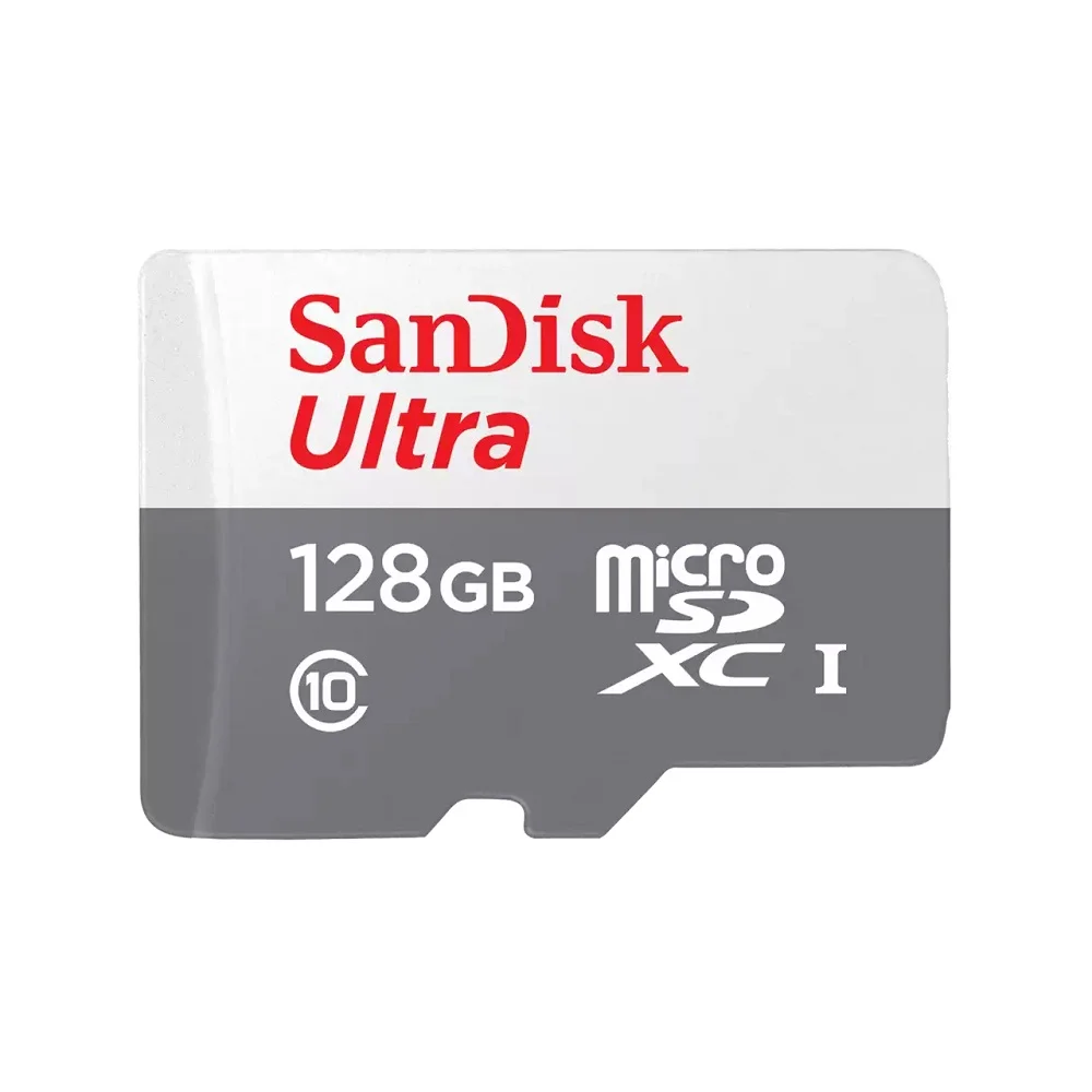 Cartão De Memória SanDisk, 128GB, MicroSD Classe 10, 100MB/s Ultra - Sdsqunr-128g-Gn3ma