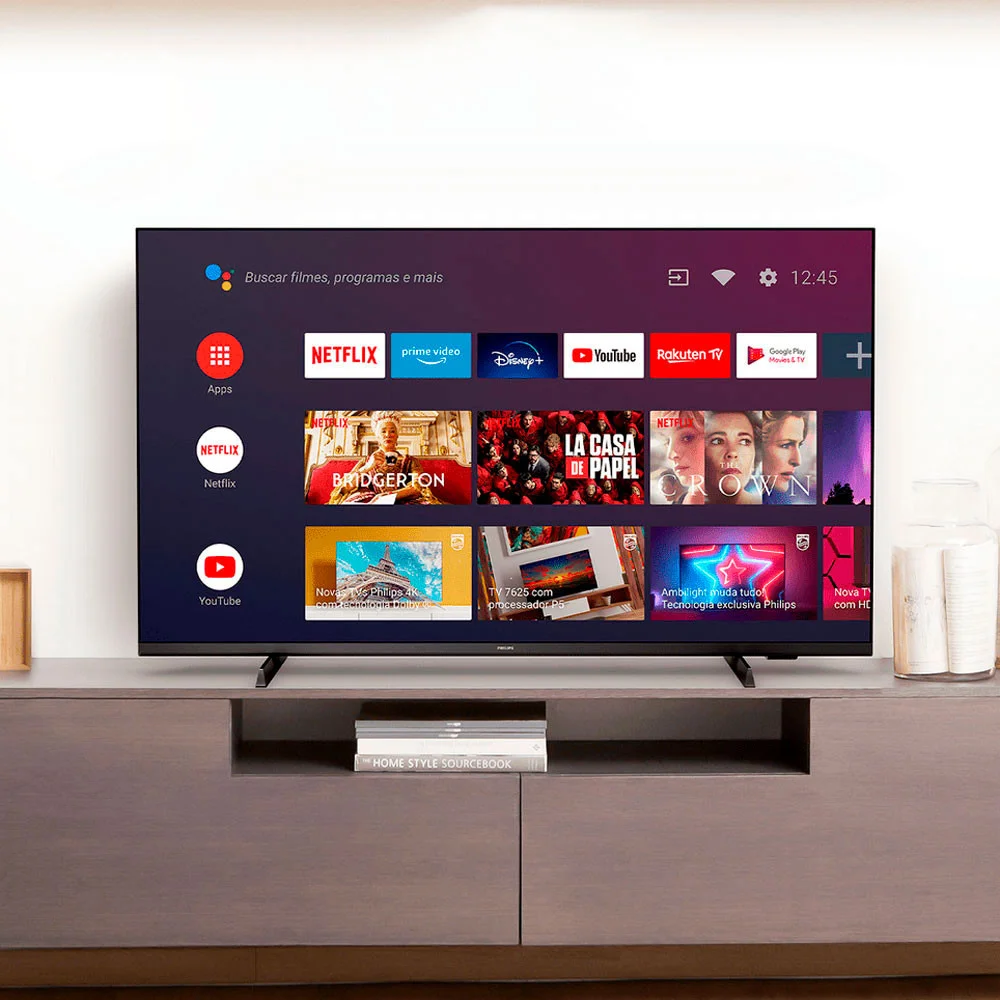 Smart TV Philips 50 Pol. 4K, Com Assistente De Voz, Android - 50pug7406/78 Smart TV Philips 50 Pol. 4K, Com Assistente De Voz, Android - 50pug7406/78