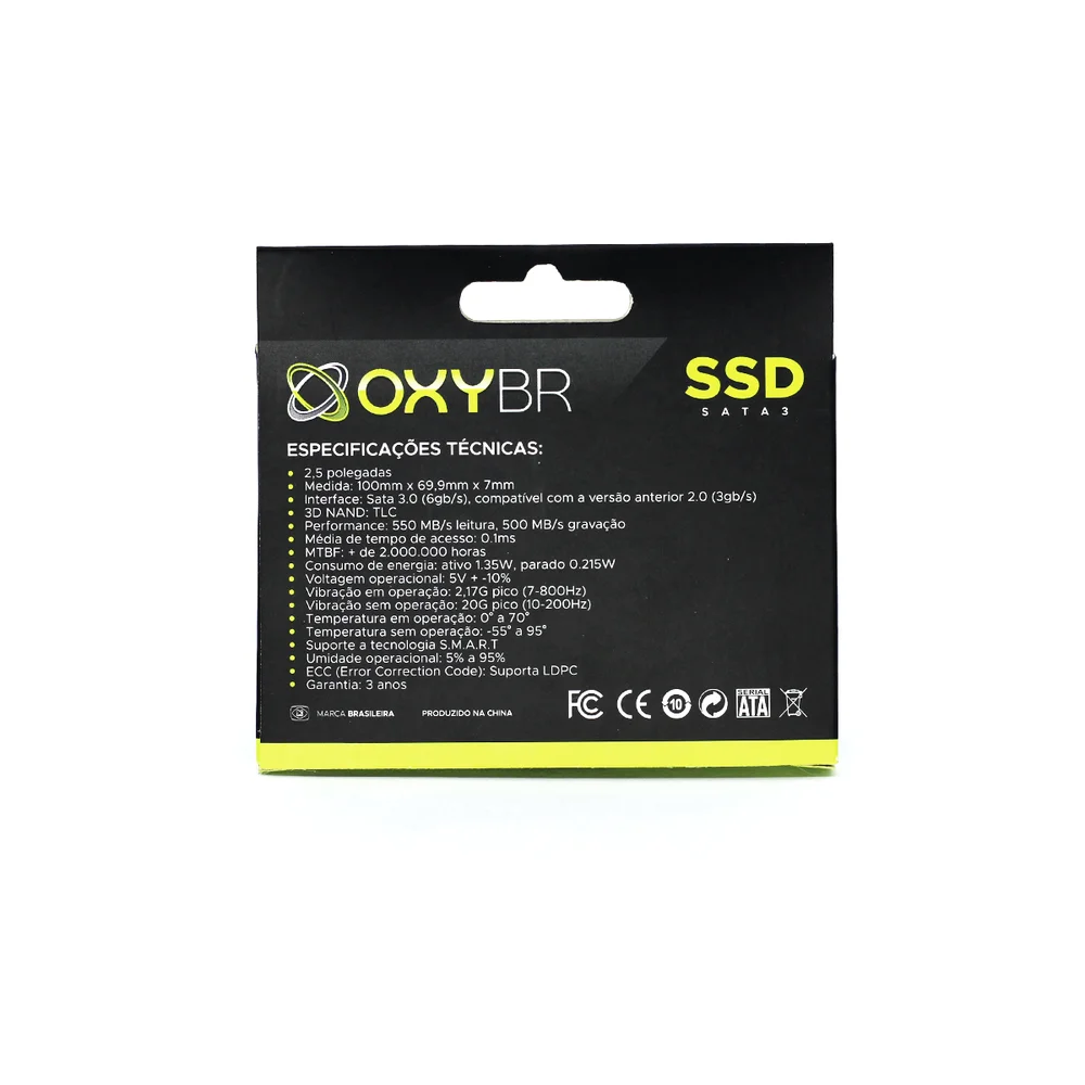 SSD 120GB Oxybr Sata 3 KaBuM